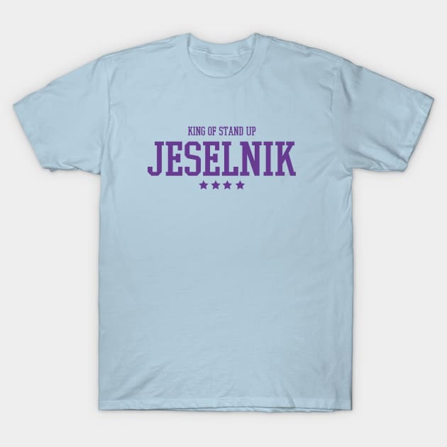 King of stand up comedy - Anthony Jeselnik Purple T-Shirt by Aspita